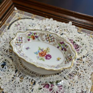 Germany US Zone Schumann Bavaria Dresden Style Hand-painted Small Dishes